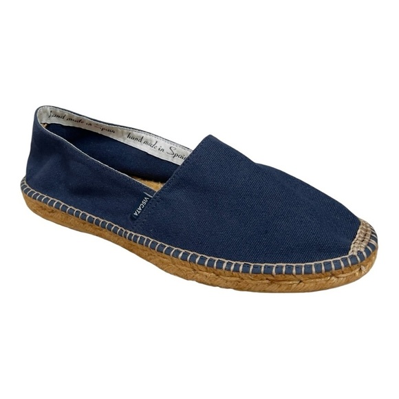 Viscata Barceloneta Canvas Espadrille Flats | Size 11 | Navy - Picture 1 of 16